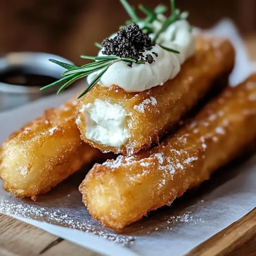 Churros Salés au Parmesan et Trempette Burrata