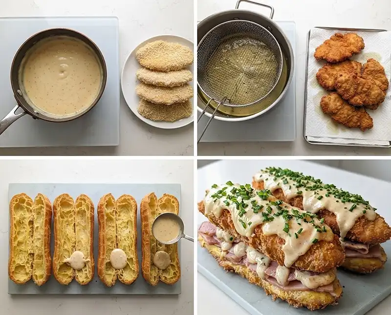 Éclair Salé Cordon Bleu au Comté 24 Mois 4 Comment preparer Éclair Salé Cordon Bleu au Comté 24 Mois