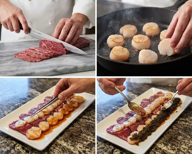 Comment preparer Le Carpaccio Damier Parfait