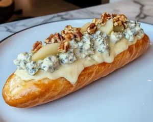 L'Éclair Salé Inversé au Gorgonzola & Poire