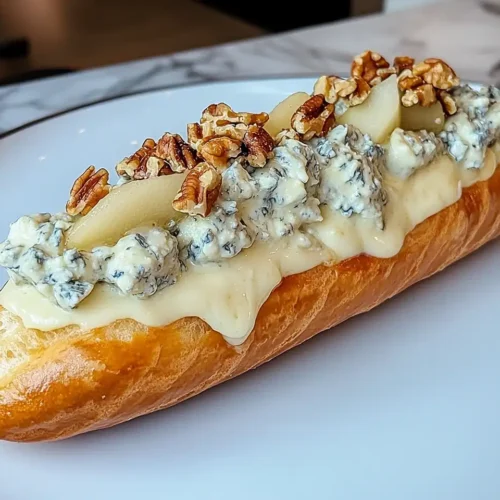 L'Éclair Salé Inversé au Gorgonzola & Poire