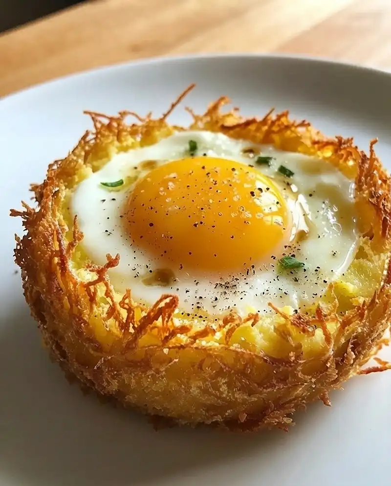 Œuf Mollet en Croûte d'Or Irrésistible 5 L’Œuf Mollet En Croûte d’Or sur Nid de Pommes Paille & Truffe