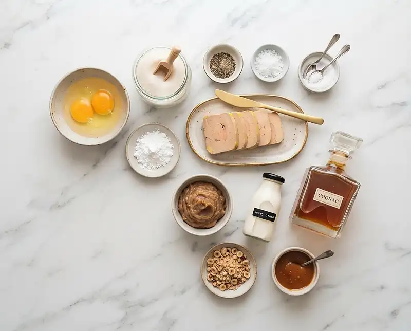 Le Mont-Blanc Salé au Foie Gras & Marrons 3 Les ingrédients pour Le Mont-Blanc Salé au Foie Gras & Marrons