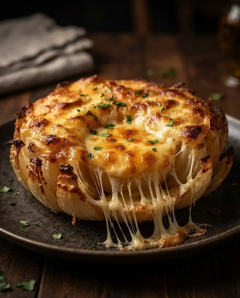 Recette La Fleur d'Oignon Frite & Lac de Camembert