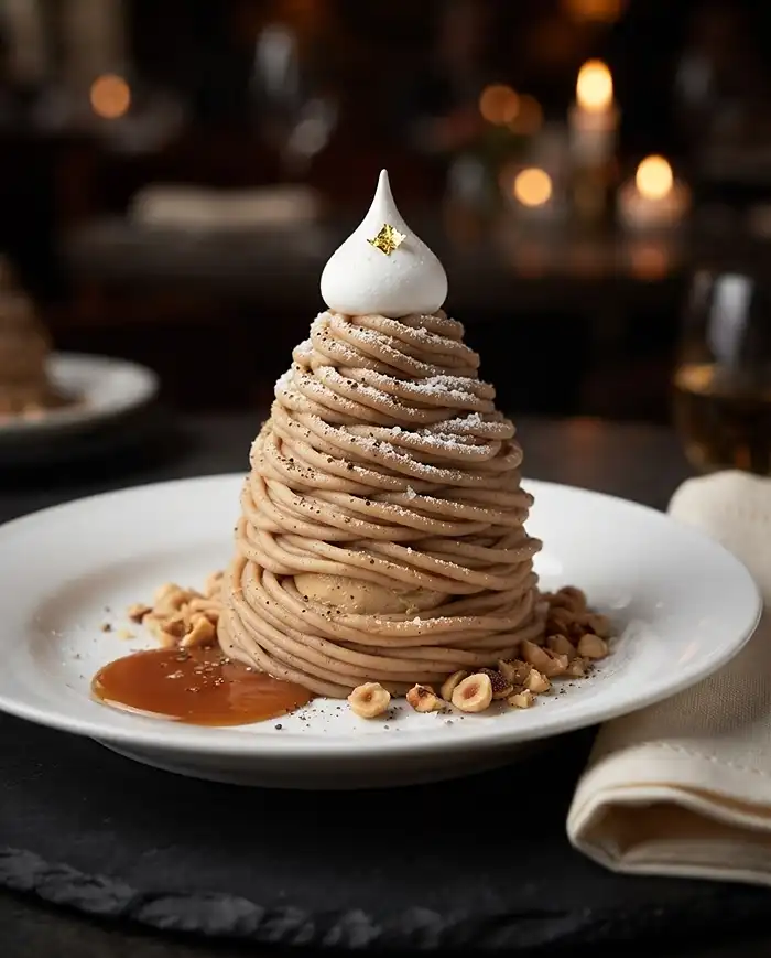 Le Mont-Blanc Salé au Foie Gras & Marrons 5 Recette Le Mont-Blanc Salé au Foie Gras & Marrons
