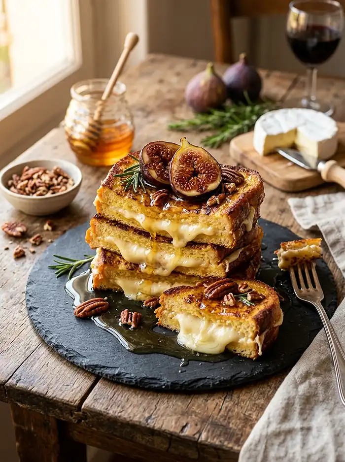 Pain Perdu Salé au Cœur Coulant de Camembert 3 RecettePain Perdu Salé au Cœur Coulant de Camembert
