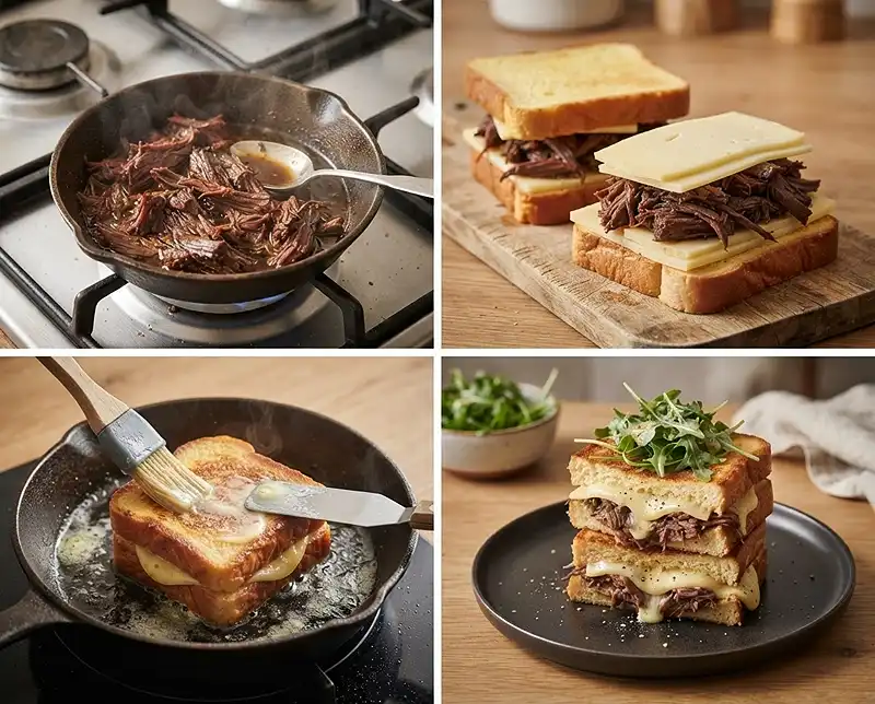 Le Cubik au Cantal et Effiloché de Bœuf 4 Comment preparer Le Cubik de Pain Perdu au Cantal & Effiloché de Bœuf