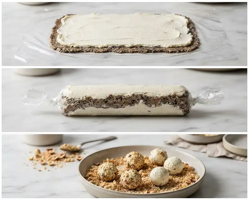 Le Ferrero Salé : Truffe, Chèvre & Éclats de Noisettes Torréfiées 4 Comment preparer Le Ferrero Salé Truffe, Chèvre & Éclats de Noisettes Torréfiées
