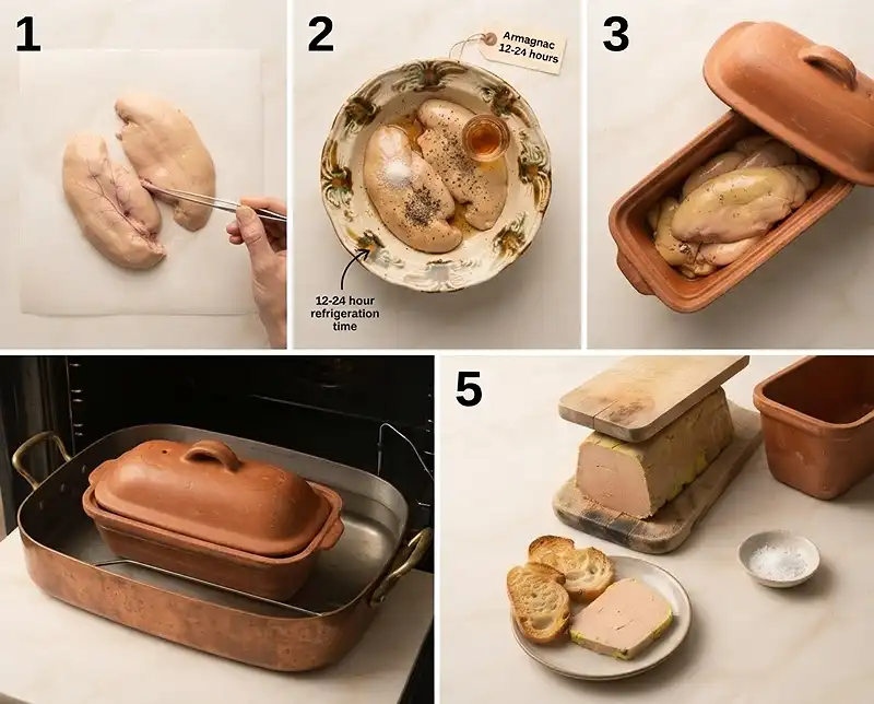 Comment preparer recette foie gras de canard