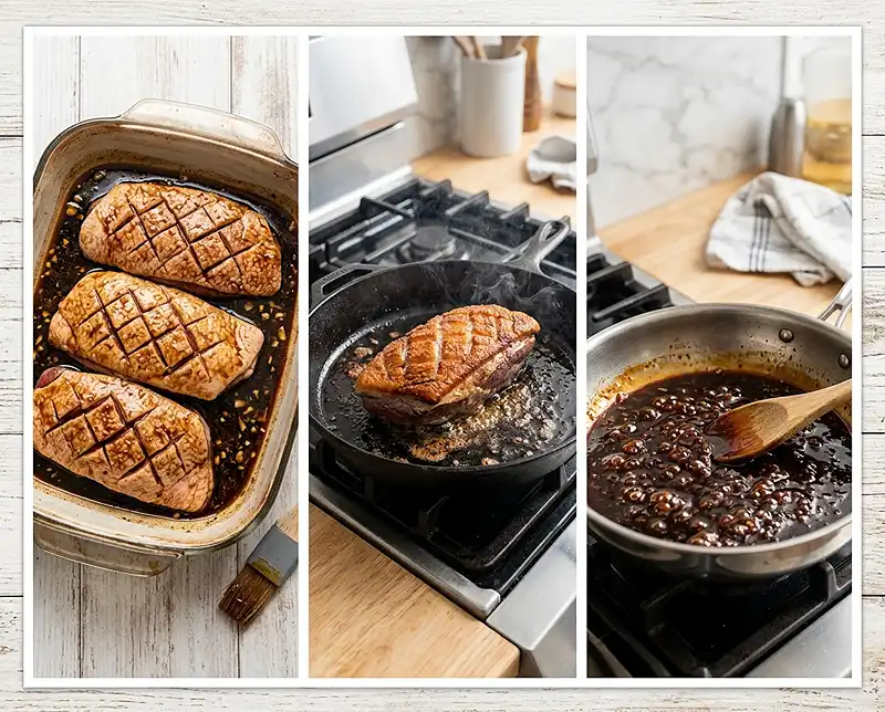 Comment preparer recette magret de canard laqué
