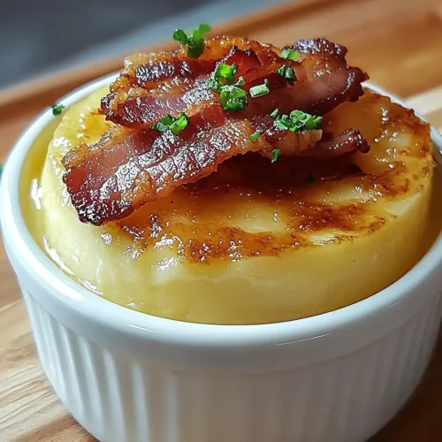 Crème Brûlée Salée au Reblochon, Pommes & Lard Croustillant 2 Crème Brûlée Salée au Reblochon, Pommes & Lard Croustillant