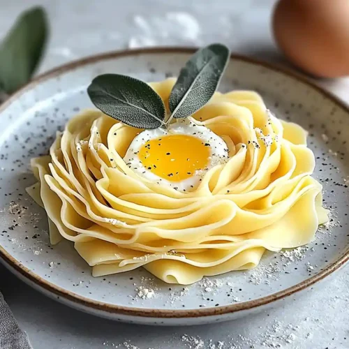 La Rose de Ravioli Géante au Jaune Coulant 2 La Rose de Ravioli Géante au Jaune Coulant