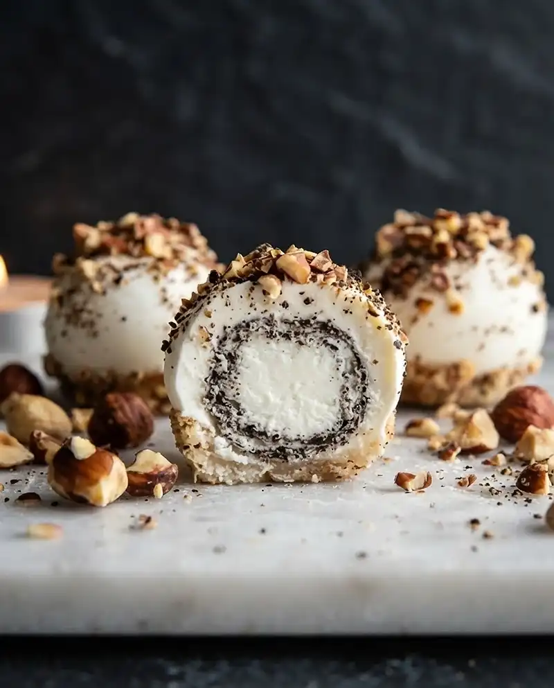 Le Ferrero Salé : Truffe, Chèvre & Éclats de Noisettes Torréfiées 5 Recette Le Ferrero Salé Truffe, Chèvre & Éclats de Noisettes Torréfiées