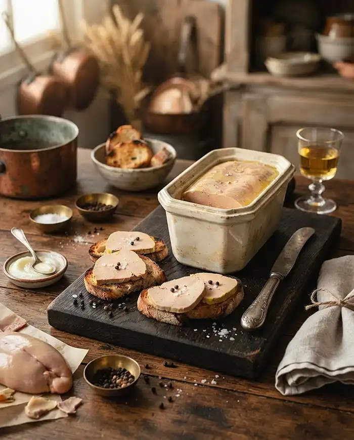 Recette terrine de foie gras de canard