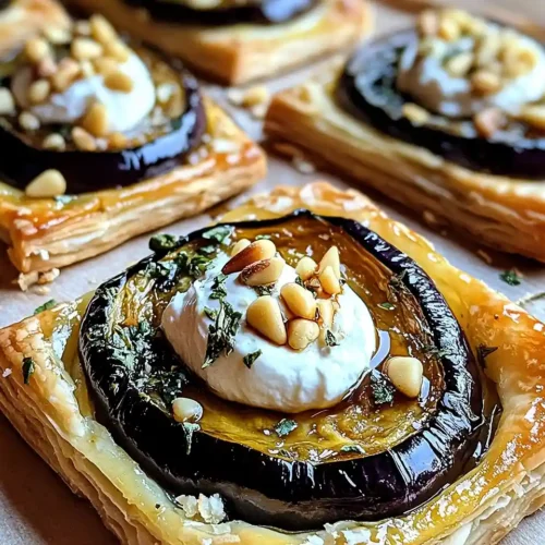 Tarte Tatin d'Aubergines Fondantes, Miel & Ricotta 2 Tarte Tatin d'Aubergines Fondantes, Miel & Ricotta