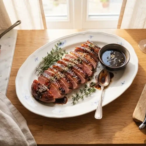 magret de canard laqué