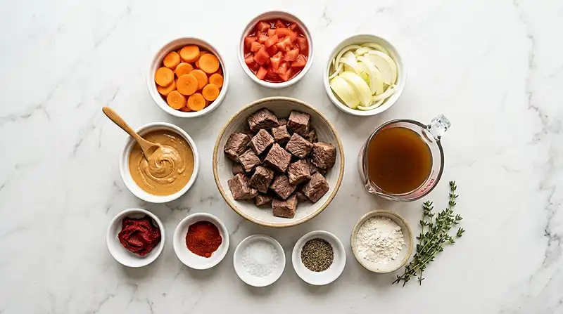 Mafé Bœuf au Cookeo 3 Les ingrédients pour recette de mafé au bœuf