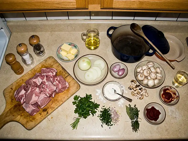 Sauté de Veau Moelleux 3 Les ingrédients pour Sauté de Veau Moelleux et Parfumé